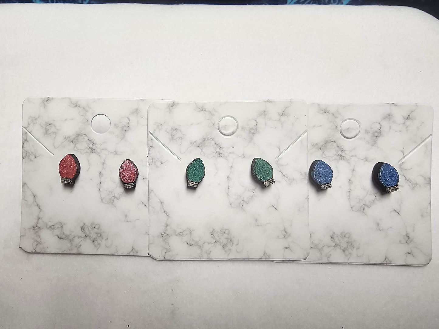 Mini Christmas Light Earrings
