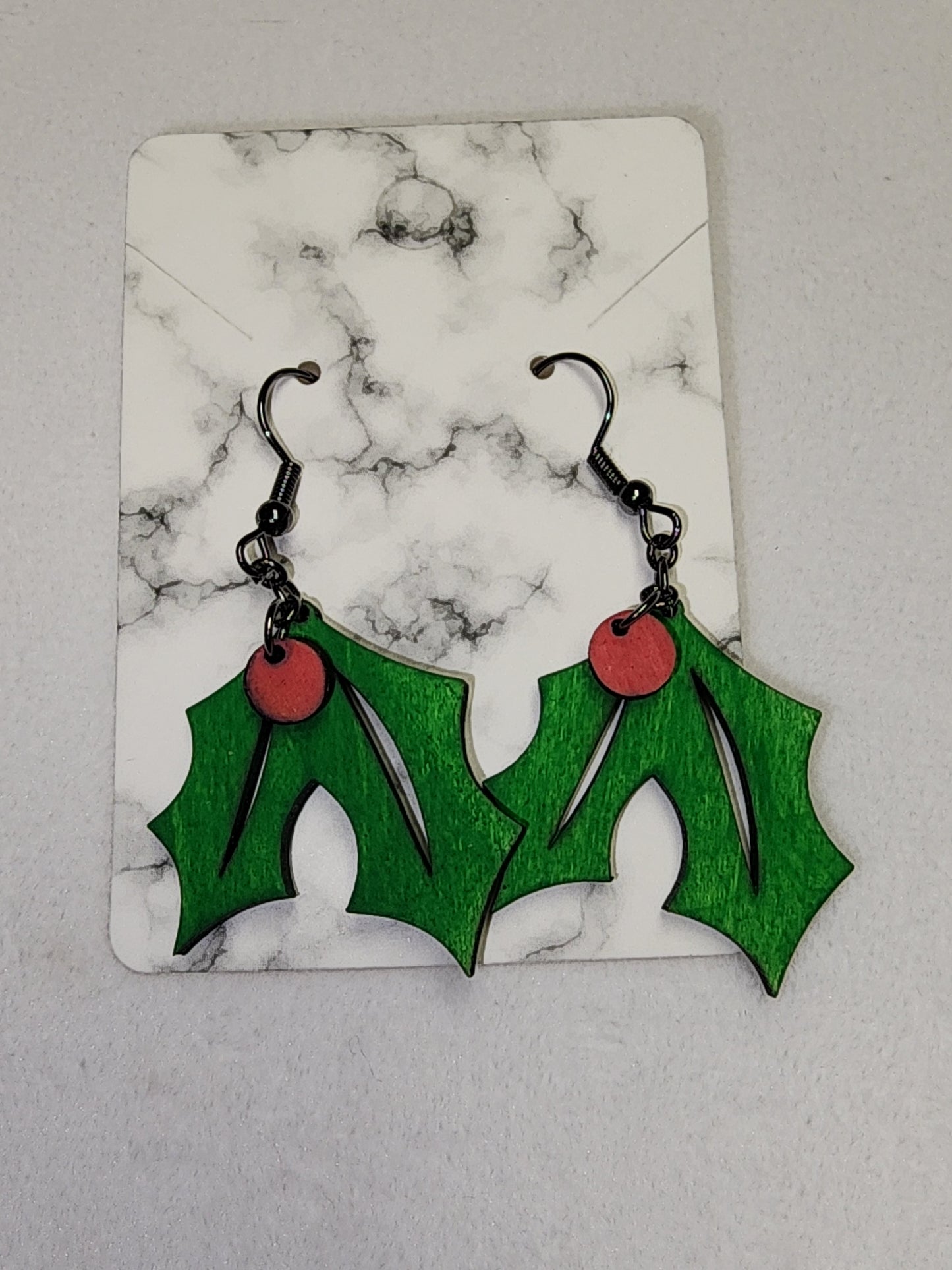 Christmas Holly Earrings