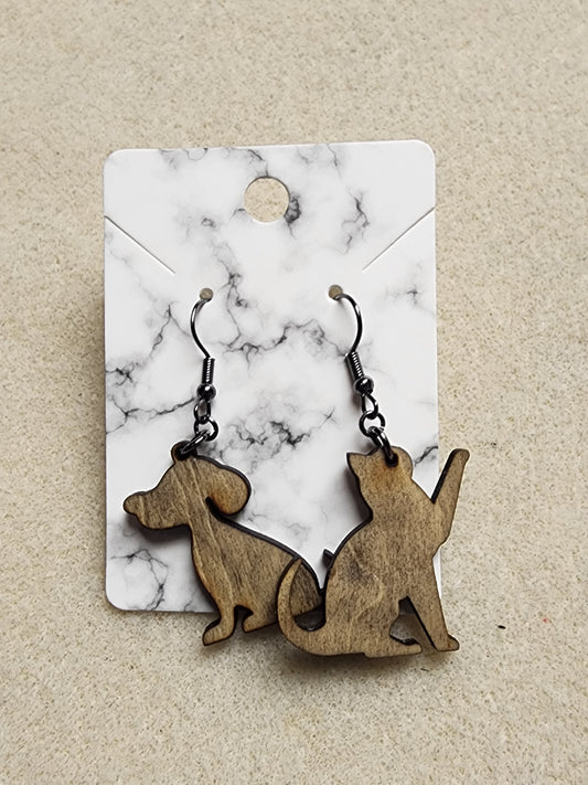 Cat & Dog Earrings